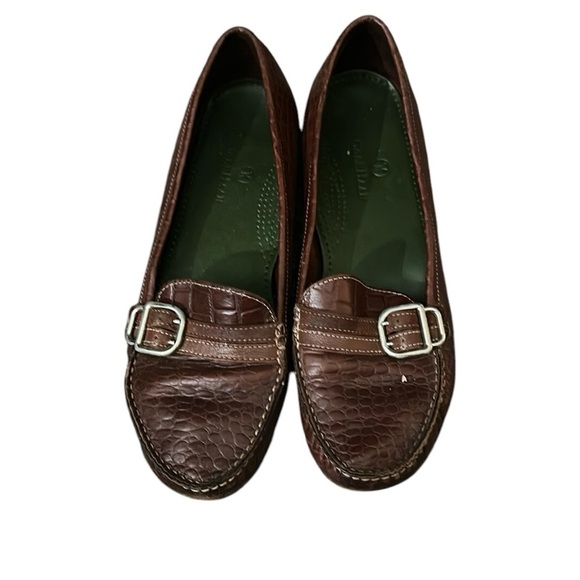 Cole Haan Brown Leather crocodile  Loafers size 8 - Picture 1 of 7